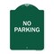 Signmission Designer Series Sign-No Parking 2, Green & White Aluminum Sign, 18" x 24", GW-1824-23789 A-DES-GW-1824-23789 - alternate 1